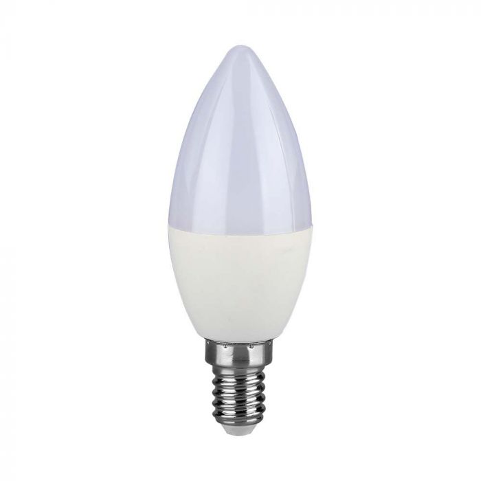 E14 5,5W(470Lm) LED-lampa, ljusformad, V-TAC SAMSUNG, IP20, dimbar, varmvitt ljus 3000K