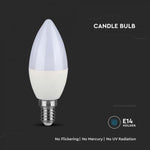 E14 5.5W(470Lm) LED-lambi, küünlakujuline, V-TAC SAMSUNG, IP20, dimmerdatav, soe valge valgus 3000K
