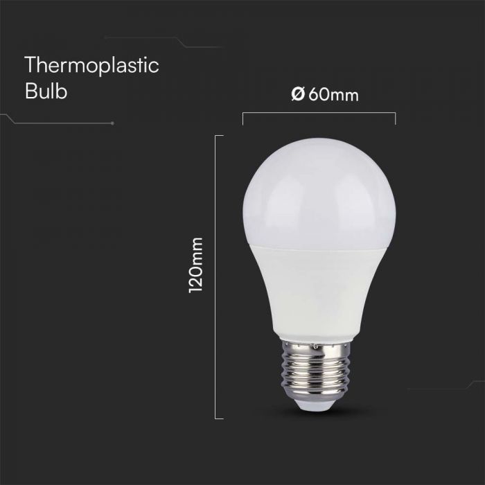 E27 11W(1055Lm) V-TAC SAMSUNG LED-lampa, A60, IP20, dimbar, neutralvit 4000K