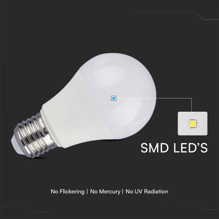 E27 11W(1055Lm) V-TAC SAMSUNG LED-lampa, A60, IP20, dimbar, neutralvit 4000K