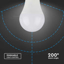 E27 11W(1055Lm) V-TAC SAMSUNG LED-lampa, A60, IP20, dimbar, neutralvit 4000K