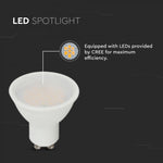 GU10 4.5W(400Lm) LED CREE Spuldze, V-TAC, IP20, neitrāli balta gaisma 4000K