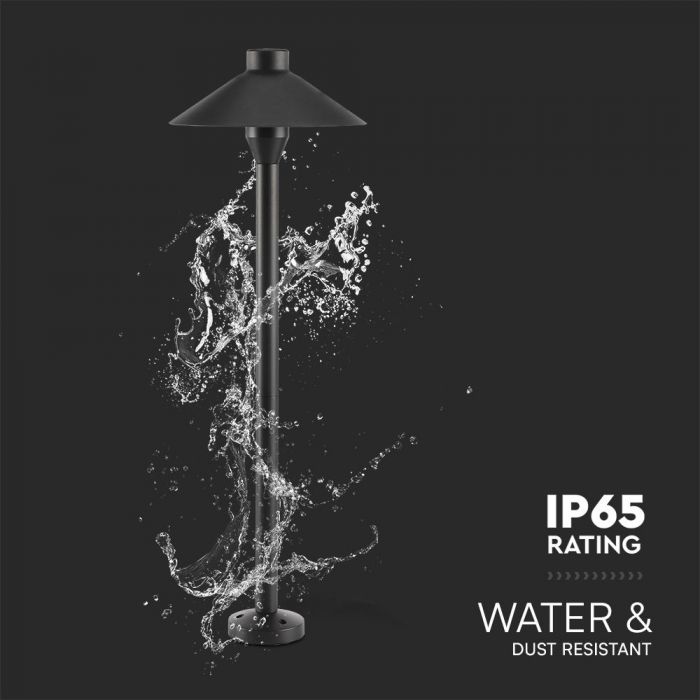 7W(Lm) LED underground vertical garden luminaire, V-TAC SAMSUNG, IP65, black, warm white light 3000K