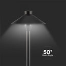 7W(Lm) LED underground vertical garden luminaire, V-TAC SAMSUNG, IP65, black, warm white light 3000K