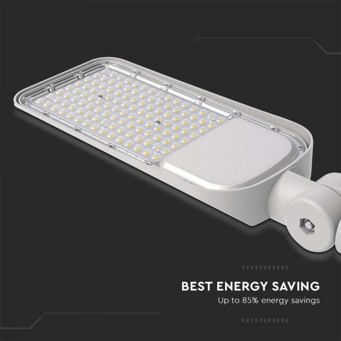 100W(11480Lm) LED ielu laterna, V-TAC SAMSUNG, IP65, pelēka, neitrāli balta gaisma 4000K
