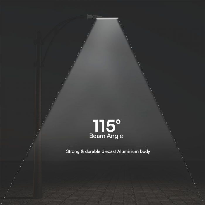 100W(11480Lm) LED Street Lantern, V-TAC SAMSUNG, IP65, grey, 5 years warranty, neutral white 4000K