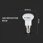 E14 2.9W(250Lm) LED Bulb, V-TAC SAMSUNG, R39, IP20, cold white light 6500K
