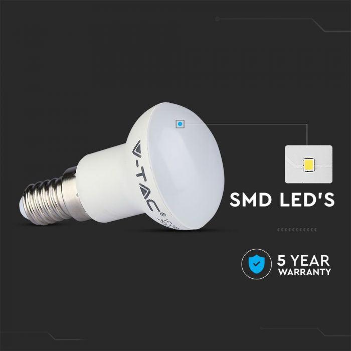 E14 2.9W(250Lm) LED Spuldze, V-TAC SAMSUNG, R39, IP20,auksti balta gaisma 6500K
