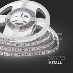 Cena par 1m_11W/m(900Lm/m) 0.9A/m LED Lente, V-TAC, ūdensnedroša IP20, 12V, sarkana