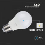 E27 8.5W(806Lm) LED Spuldze A60, V-TAC SAMSUNG, IP20, A58, garantija 5 gadi, neitrāli balta gaisma 4000K