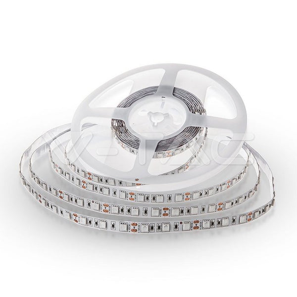 Pris för 1m_11W/m(900Lm/m) 0.9A/m LED Tape, V-TAC, vattentät IP20, 12V, röd