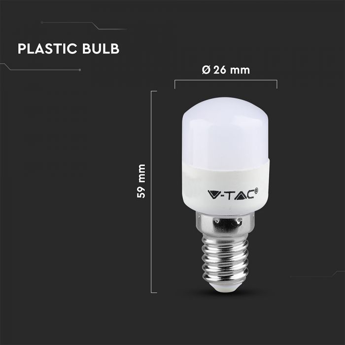 E14 2W(180Lm) LED Spuldze, V-TAC, ST26, IP20, silti balta gaisma 3000K