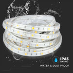 Cena par 5m_4.8W(500Lm) LED Lente, 12V, IP65 ūdensdroša, neitrāli balta gaisma 4000K