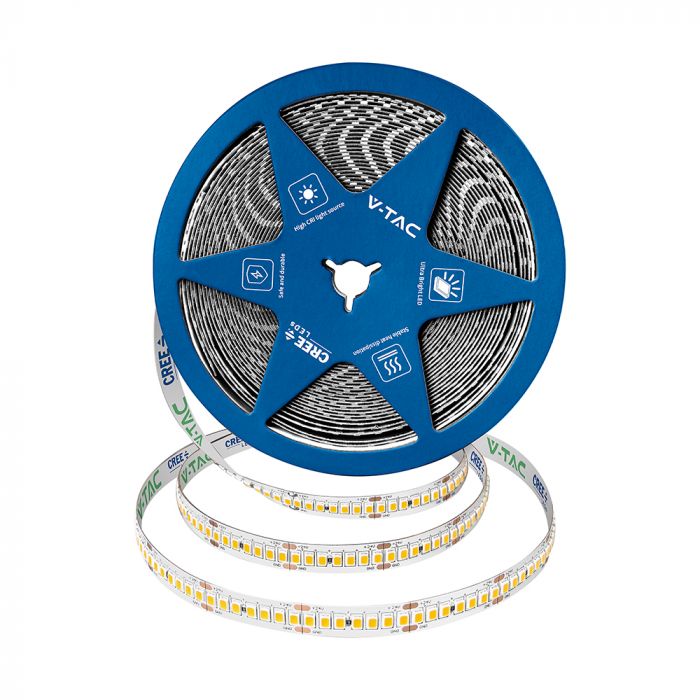 Price per 1m_18W/m(1950Lm/m) 0.75A/m LED Strip, V-TAC, 10 m, waterproof IP20, 24V, warm white light 3000K