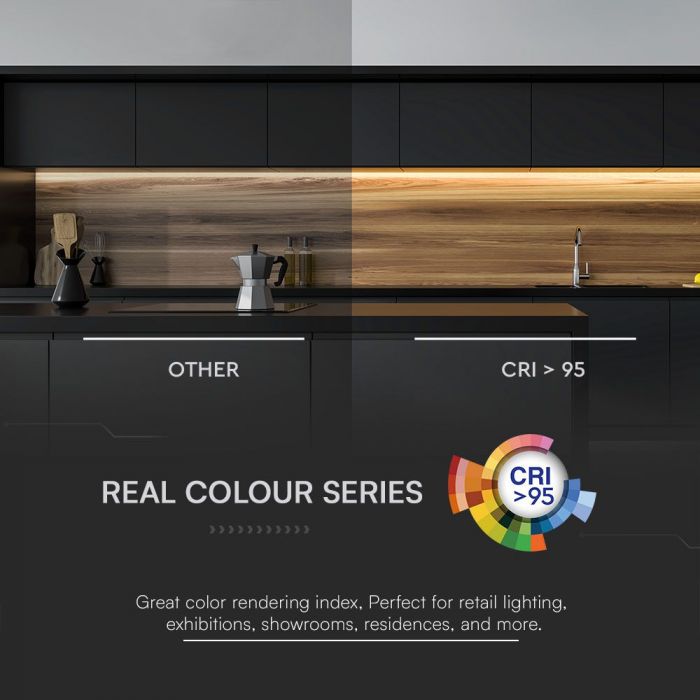 Cena par 1m_22W/m(2100Lm/m) 0.92A/m, LED Lente, V-TAC, 11mm, ūdensnedroša IP20, 24V, silti balta gaisma 3000K