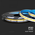 Cena par 1m_10W/m 1000 Lm/m 24V 0.42A 421 LED COB lente, IP20, neitrāli balta gaisma 4000K