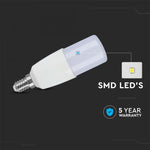 E14 7.5W(650Lm) LED-lambi, V-TAC SAMSUNG, IP20, soe valge valgus 3000K