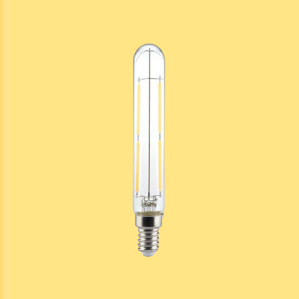 E14 4W(400Lm) LED-lambi T20, IP20, V-TAC, klaas, soe valge valgus 3000K