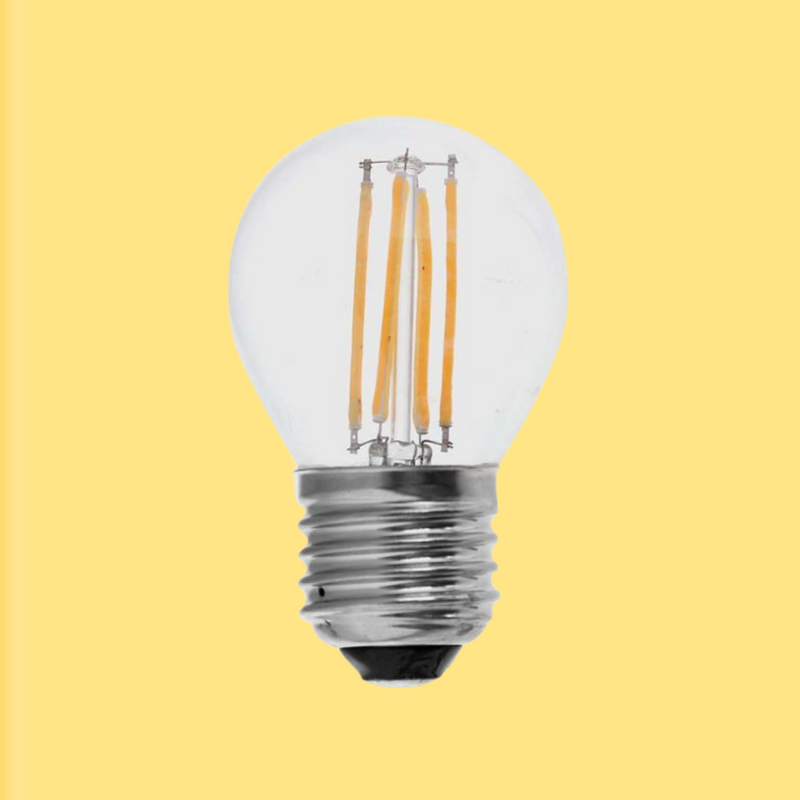 SALE_E27 6W(600Lm) LED Filament bulb, G45, IP20, V-TAC, warm white light 3000K