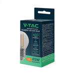 E27 6W(600Lm) LED-tråd, G45, IP20, V-TAC, varmvitt ljus 3000K