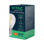 E14 6W(600Lm) LED Spuldze Filament, IP20, P45, auksti balta gaisma 6500K