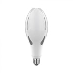 36W(4000Lm) LED olīvas formas spuldze, V-TAC VT-240, SMD-CREE, 111Lm/W, IP20, balta, E27, 90x220mm, 300°, 6 gadu garantija, auksti balta gaisma 6500K
