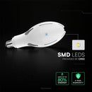 36W(4000Lm) LED olīvas formas spuldze, V-TAC VT-240, SMD-CREE, 111Lm/W, IP20, balta, E27, 90x220mm, 300°, 6 gadu garantija, auksti balta gaisma 6500K