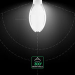 36W(4000Lm) LED olīvas formas spuldze, V-TAC VT-240, SMD-CREE, 111Lm/W, IP20, balta, E27, 90x220mm, 300°, 6 gadu garantija, auksti balta gaisma 6500K