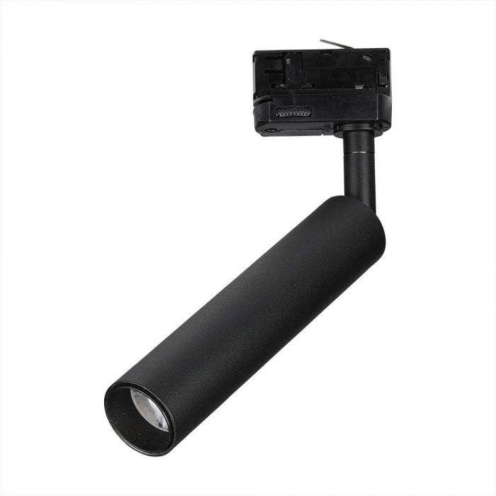 7W(700Lm) LED armatur för strömskenor, V-TAC SAMSUNG, IP20, 5 års garanti, svart, varmvitt ljus 3000K