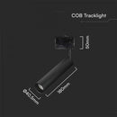 Светодиодный трековый светильник 7W(700Lm), V-TAC SAMSUNG, IP20, гарантия 5 лет, черный, нейтральный белый 4000K