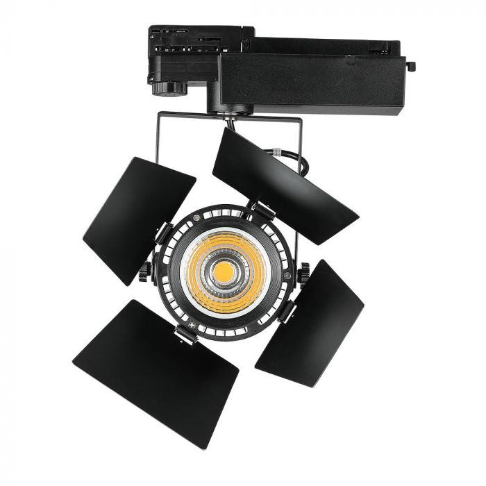 33W(3000Lm) LED Track light, V-TAC SAMSUNG, IP20, warranty 5 years, black, neutral white light 4000K