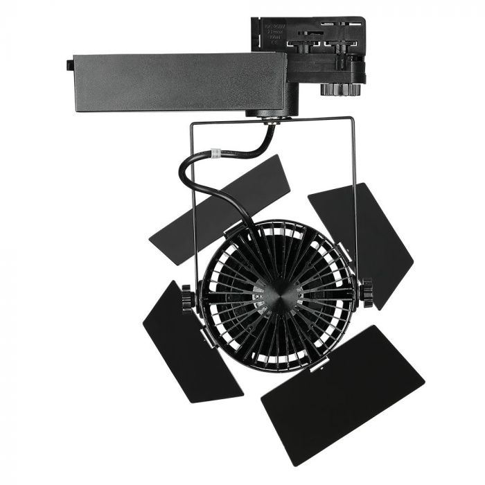 33W (3000Lm) LED rööpmelvalgusti, V-TAC SAMSUNG, IP20, 5 aastat garantiid, must, soe valge valgus 3000K