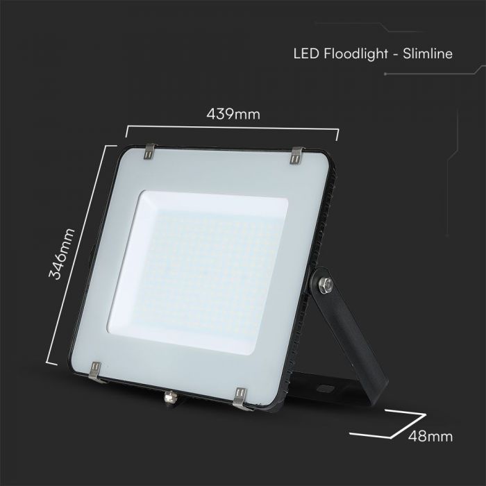 200W (16500Lm) LED-valgusti ilma liikumisandurita, V-TAC SAMSUNG, IP65, must, neutraalne valge valgus 4000K