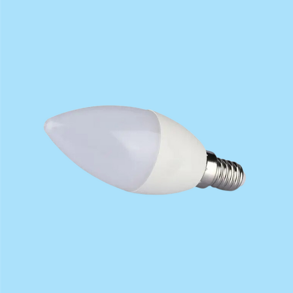 E14 4.5W(470Lm) LED Bulb, V-TAC, candle shape, IP20, cold white light 6500K