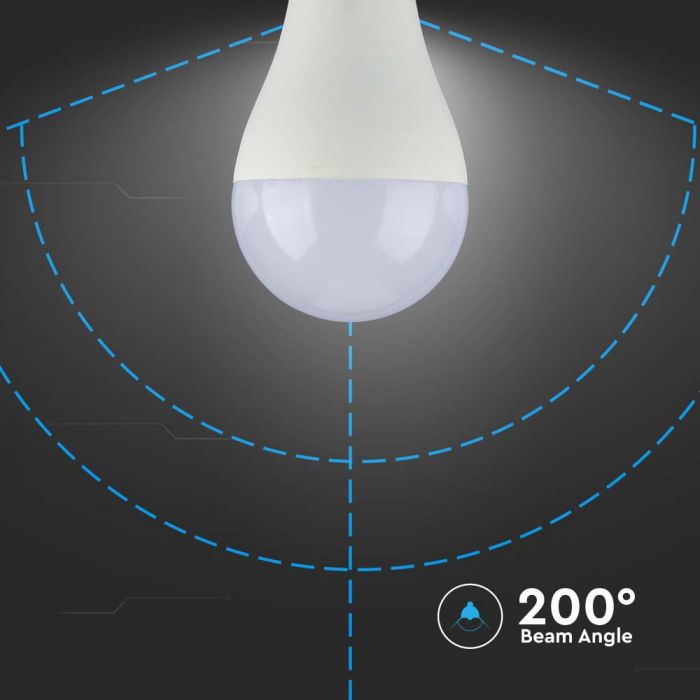 E27 15W(1521Lm) LED-lambi, V-TAC, IP20, A65, neutraalne valge 4000K
