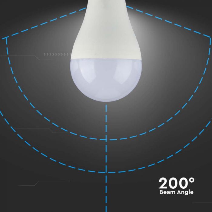 E27 17W(1710Lm) LED Spuldze, V-TAC, IP20, A65, neitrāli balta gaisma 4000K