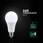 E27 17W (1710 lm) LED Bulb, V-TAC, A65, IP20, Neutral White Light 4000K
