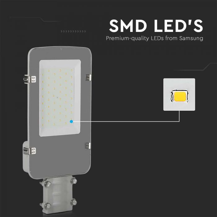 50W(5000Lm) LED street lamp, V-TAC SAMSUNG, IP65, neutral white light 4000K