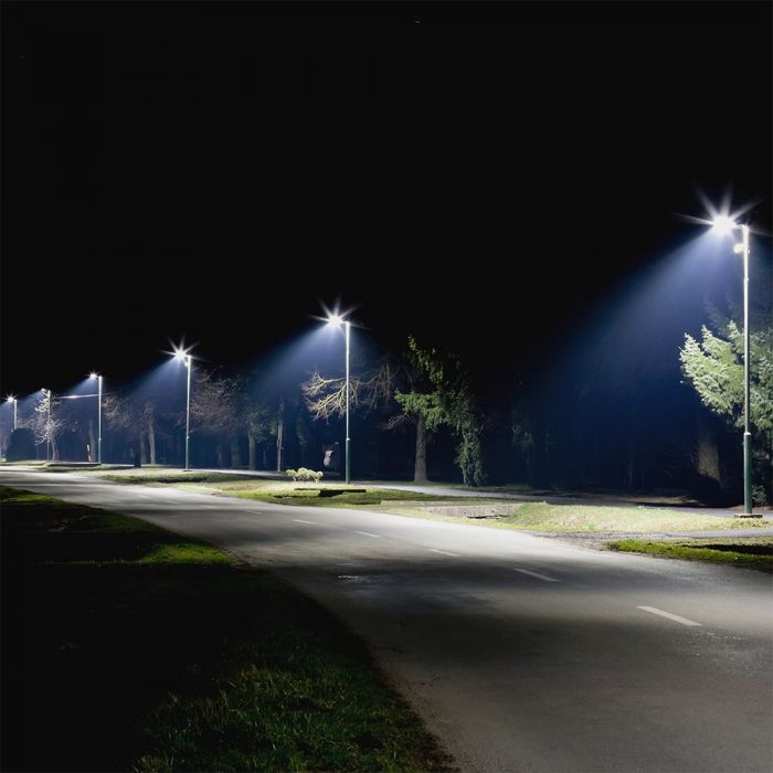 100W(10000Lm) LED V-TAC SAMSUNG street lantern, IP65, grey, 5 years warranty, cold white 6500K