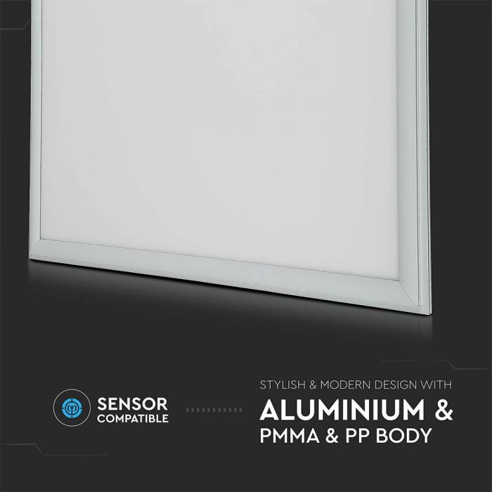 36W(3100Lm) LED Panel 595x595mm(600x600mm), V-TAC, neutral white light 4000K, supplied with power supply unit