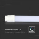 T8 18W(1850Lm) LED fluorescent lamp, rotating, V-TCC, G13, IP20, warm white light 3000K