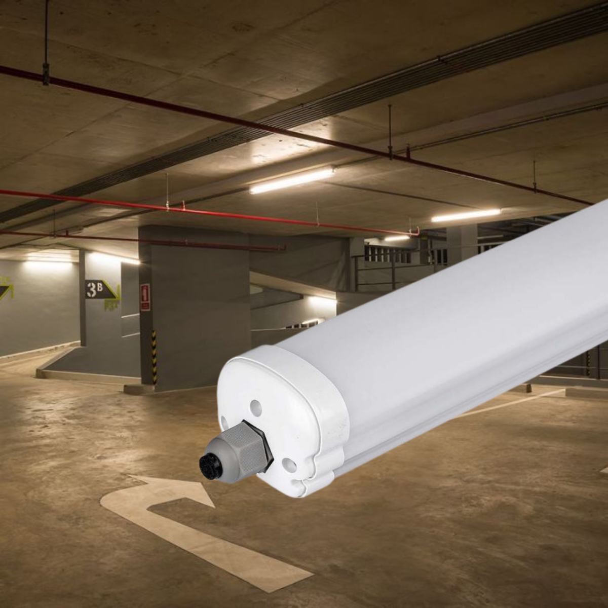 18W(2160Lm) 60 cm LED linear luminaire, V-TAC, IP65, neutral white 4000K