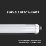 18W(2160Lm) 60 cm LED linear luminaire, V-TAC, IP65, neutral white 4000K