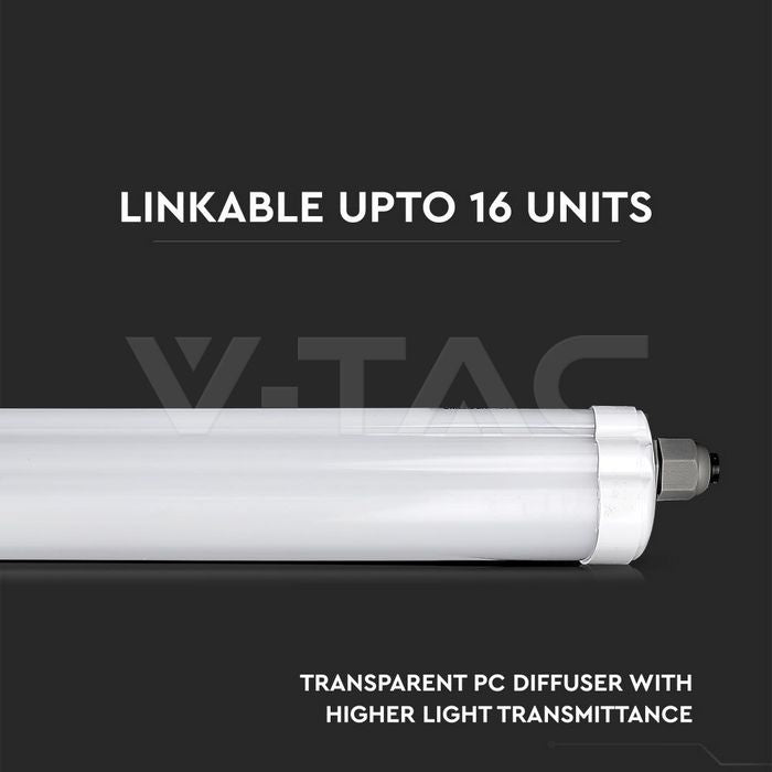60cm_18W(2430Lm) LED CREE lineārais gaismeklis, V-TAC, G sērija, IP65, neitrāli balta gaisma 4000K