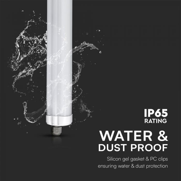 48W(5760Lm) 120Lm/W, 150cm LED Linear luminaire, G-Series, IP65, V-TAC SAMSUNG, without plug (cable connection), cool white light 6500K