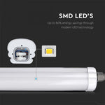 48W(5760Lm), 150cm LED Linear luminaire, IP65, V-TAC, without plug (cable connection), neutral white light 4000K