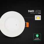 3W(250Lm) V-TAC LED mini panelis, VT-307CCT, Ø84mm, CREE, 3IN1, IP20