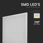 36W(3960Lm) LED paneel 595x595mm, V-TAC SAMSUNG, 2IN1, neutraalne valge valgus 4000K, koos toiteplokiga.