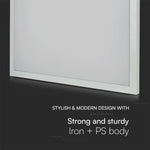 36W(3960Lm) LED paneel 595x595mm, V-TAC SAMSUNG, 2IN1, neutraalne valge valgus 4000K, koos toiteplokiga.