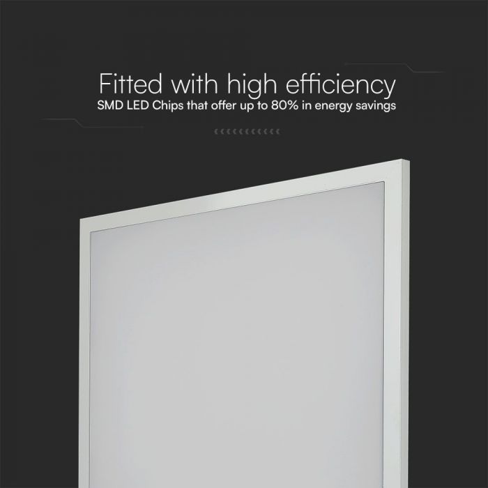 36W(3960Lm) LED panel 595x595mm, V-TAC SAMSUNG, 2IN1, cool white light 6500K, complete with power supply unit